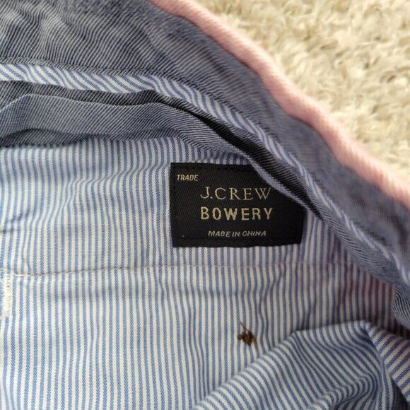 J Crew Pants Mens 32x32.5 Tag 32x34 Pink Bowery Urban Slim Preppy Chino - Picture 3 of 8